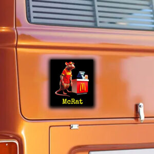 Adjuster McRat Deny Defend Depose McDonalds Sticker ,Car Magnet