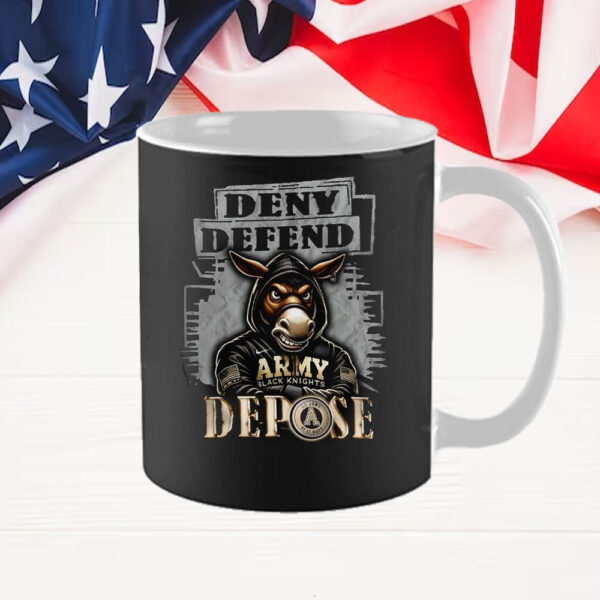 Army Black Knights Deny Defend Depose Mug