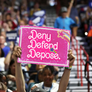 Barbie Pink Deny Defend Depose Yard Sign