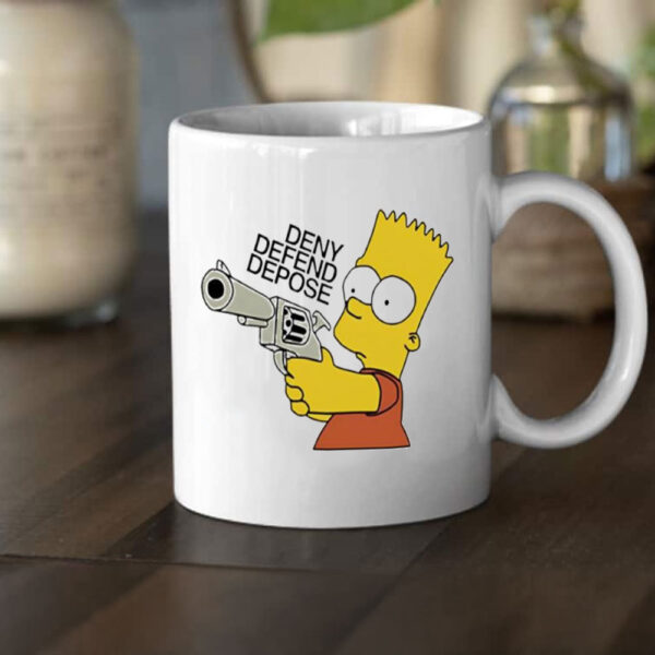 Bart Simpson deny defend depose Mug