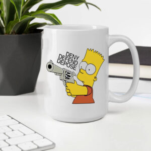 Bart Simpson deny defend depose Mug