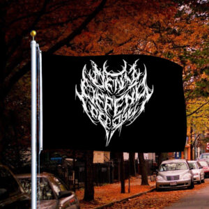 Beepbat Deny Defend Depose Metal Flag