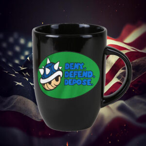 Blue Turtle Shell - Deny, Defend, Depose Mug