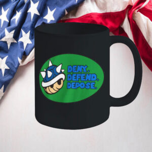 Blue Turtle Shell - Deny, Defend, Depose Mug