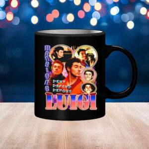 Blue Wave Luigi Deny Defend Depose Mug