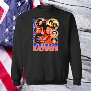 Blue Wave Luigi Deny Defend Depose T-Shirt