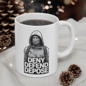 Buy Deny, Defend, Depose Mug