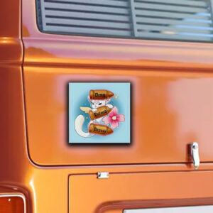 Cat bullet Deny Defend Depose Christmas Sticker ,Car Magnet