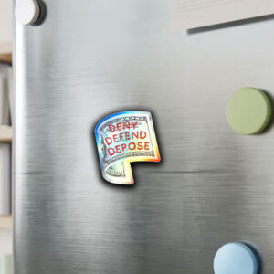 DDD Hundred Dollar Bill Deny Delay Defend Sticker ,Car Magnet