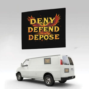 DENY DEFEND DEPOSE Car Magnet ,Sticker