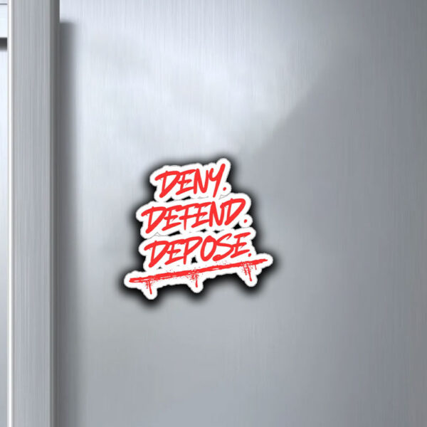 DENY DEFEND DEPOSE Sticker - Bold Empowerment Kiss-Cut Stickers