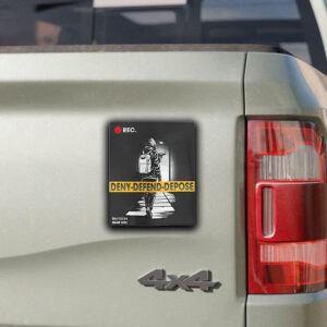 DENY-DEFEND-DEPOSE. Silent Retribution, The Hitman's manifesto. Sticker ,Car Magnet