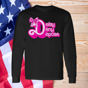 Delay Deny Depose shirt, Bow, Pink 6 Delay Deny Depose shirt, Bow, Pink