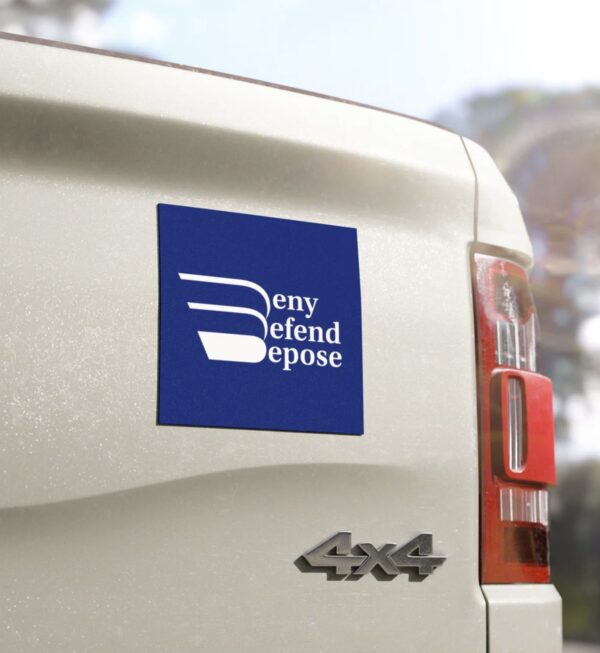 Deny Defend Depose Blue Car Magnets