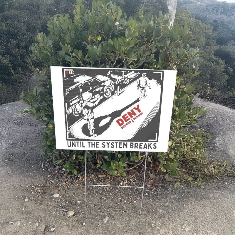 Deny Defend Depose Bold Statement Yard Sign 10 Deny Defend Depose Bold Statement Yard Sign