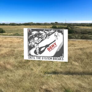 Deny Defend Depose Bold Statement Yard Sign