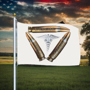 Deny, Defend, Depose Brass Flag