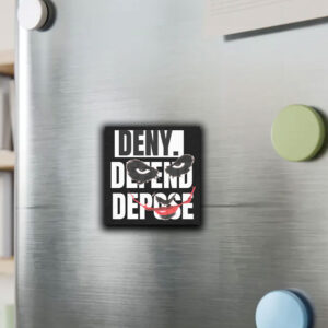 Deny Defend Depose Bullets Car Magnet - Joker Face Sticker