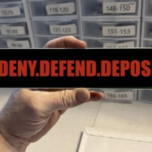 Deny Defend Depose Bumper Sticker