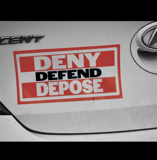 Deny Defend Depose Bumper Sticker