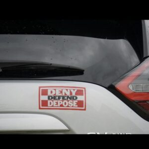 Deny Defend Depose Bumper Sticker