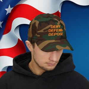 Deny Defend Depose Camo Baseball Hat