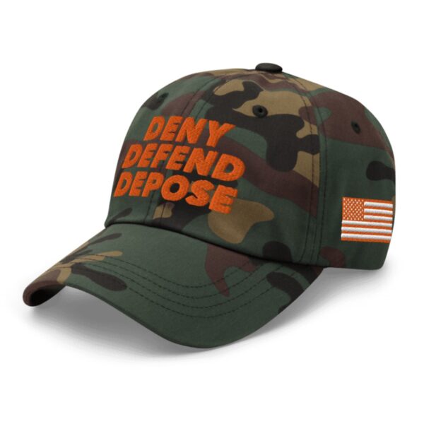 Deny Defend Depose Camo Hat