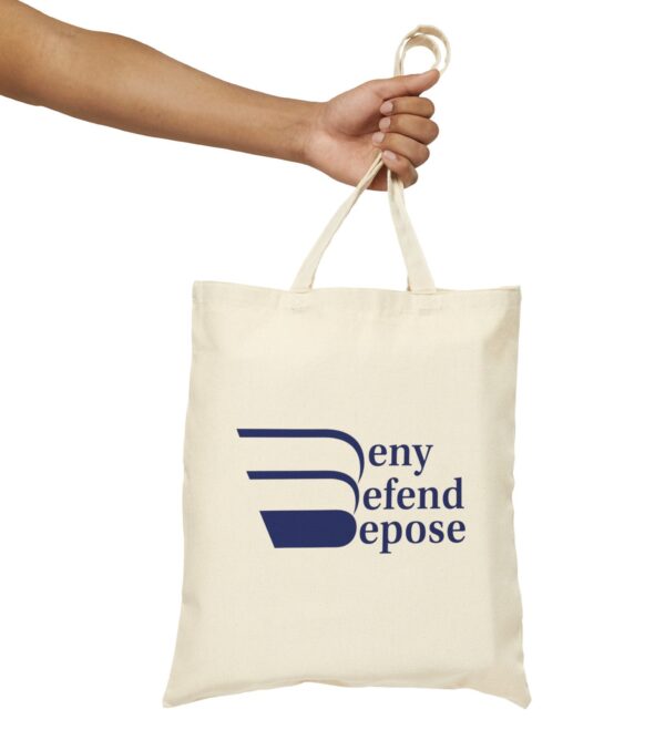 Deny Defend Depose Canvas Shopping Tote US