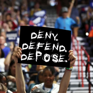 Deny Defend Depose ,Eat the Rich Yard Sign