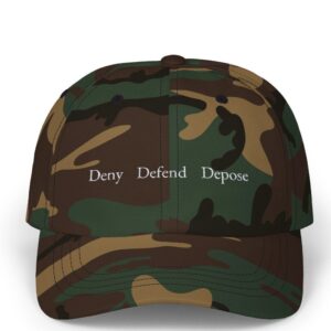 Deny Defend Depose Embroidered Dad Cap