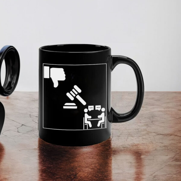 Deny Defend Depose ,Fix The System, Bold Statement Mug