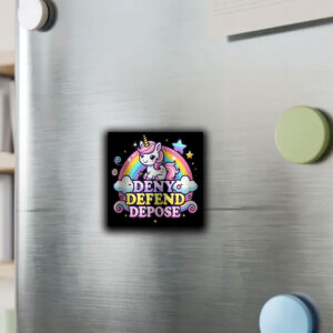 Deny Defend Depose Funny Sticker ,Car Magnet