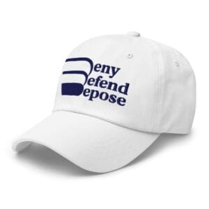 Deny Defend Depose Hat Cap