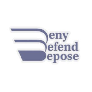 Deny Defend Depose Kiss-Cut Stickers