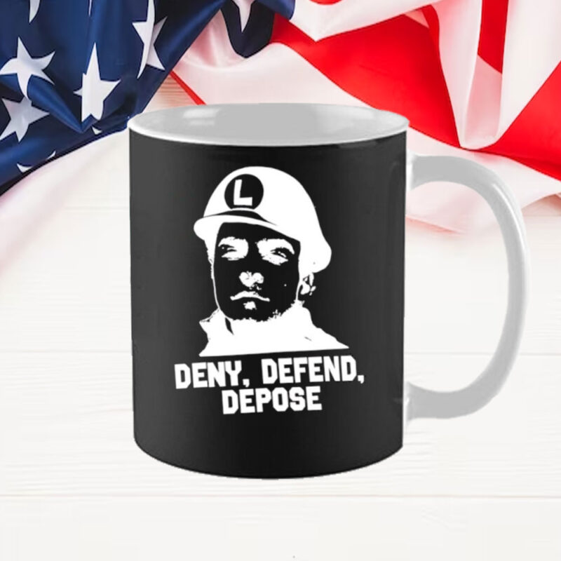 Deny Defend Depose L hat Mug 8 Deny Defend Depose L hat Mug