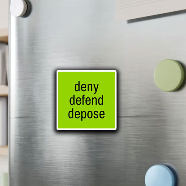 Deny Defend Depose - Mangione Brat Stickers