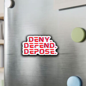 Deny Defend Depose Mangione Trendy Stickers