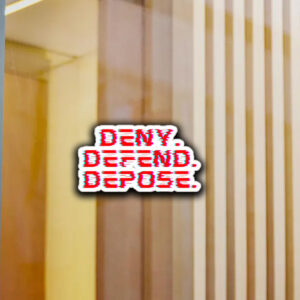 Deny Defend Depose Mangione Trendy Stickers 6 Deny Defend Depose Mangione Trendy Stickers