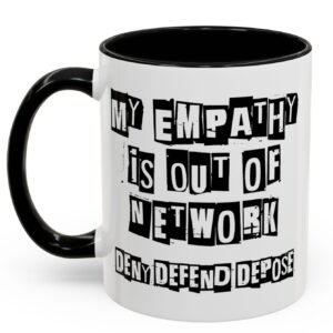 Deny Defend Depose Mug, Bold Activist Statement