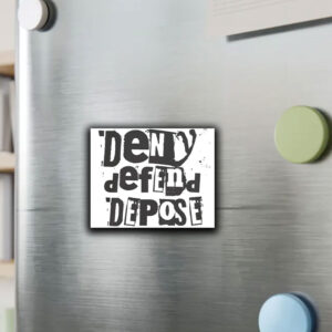 Deny Defend Depose Punk Rock Sticker ,Car Magnet