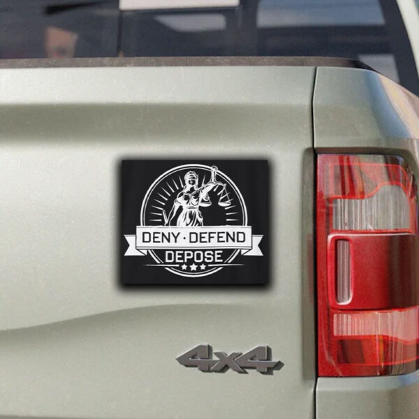 Deny Defend Depose Resistance Sticker ,Car Magnet