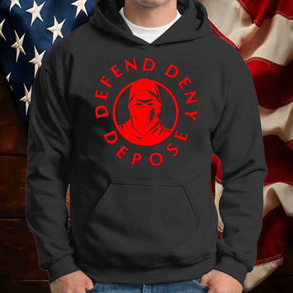 Deny Defend Depose Shooting CEO Red T-Shirt