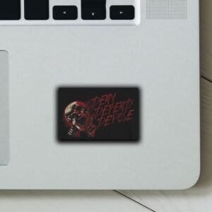 Deny Defend Depose Skull Sticker ,Car Magnet