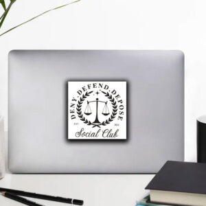 Deny Defend Depose ,Social Clup Sticker ,Car Magnet
