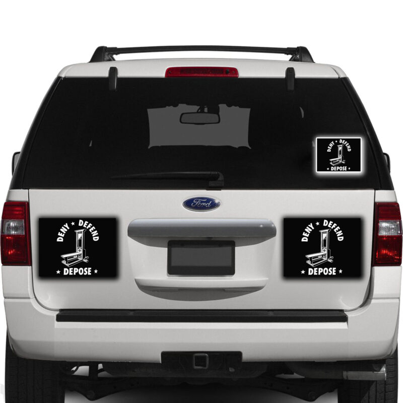Deny Defend Depose Stickers ,Car Magnet 9 Deny Defend Depose Stickers ,Car Magnet