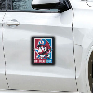 Deny Defend Depose Super Mario Sticker ,Car Magnet