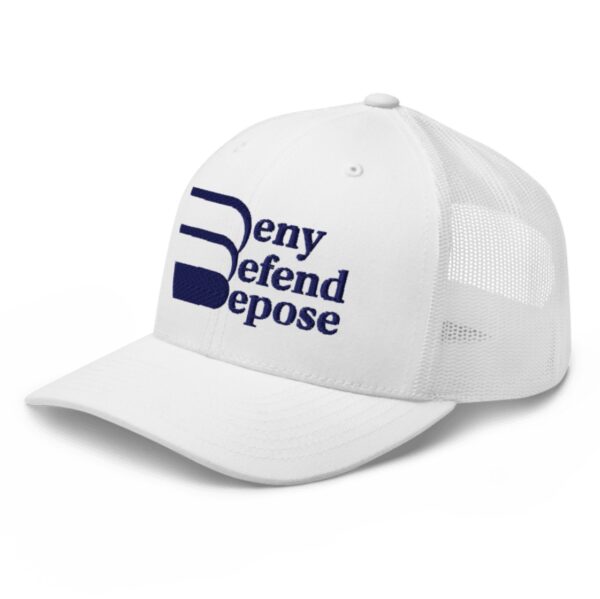 Deny Defend Depose Trucker Cap