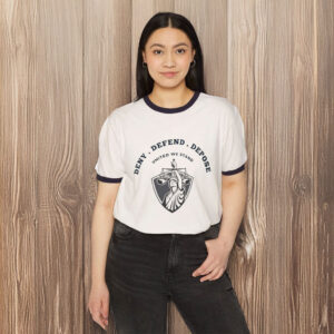 Deny Defend Depose, United We Stand Cotton Ringer T-Shirt