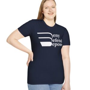 Deny Defend Depose White on T-shirt