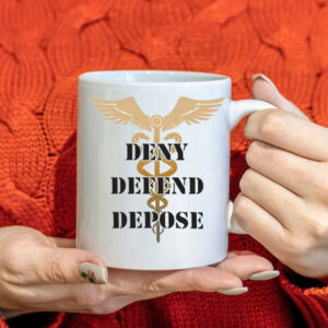 Deny, Defend, and Depose Medical Staff, Rod of Asclepius Mug